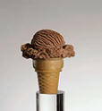 Chocolate Ice Cream Cone (Stock Image 1598R-156070  Photodisc)